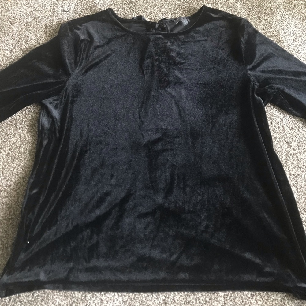 The Limited Black Velvet top